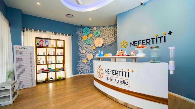 Inside the Coopers Plains skin studio. Picture: Nefertiti Skin Studio