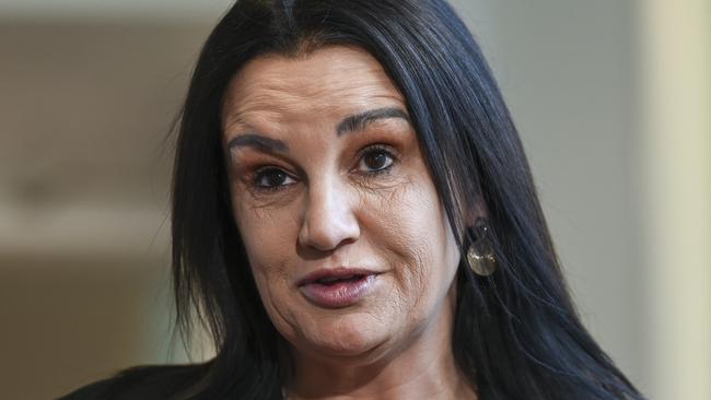 CANBERRA, Australia, NewsWire Photos. June 24, 2024: Senator Jacqui Lambie holds a press conference at Parliament House in Canberra. Picture: NewsWire / Martin Ollman