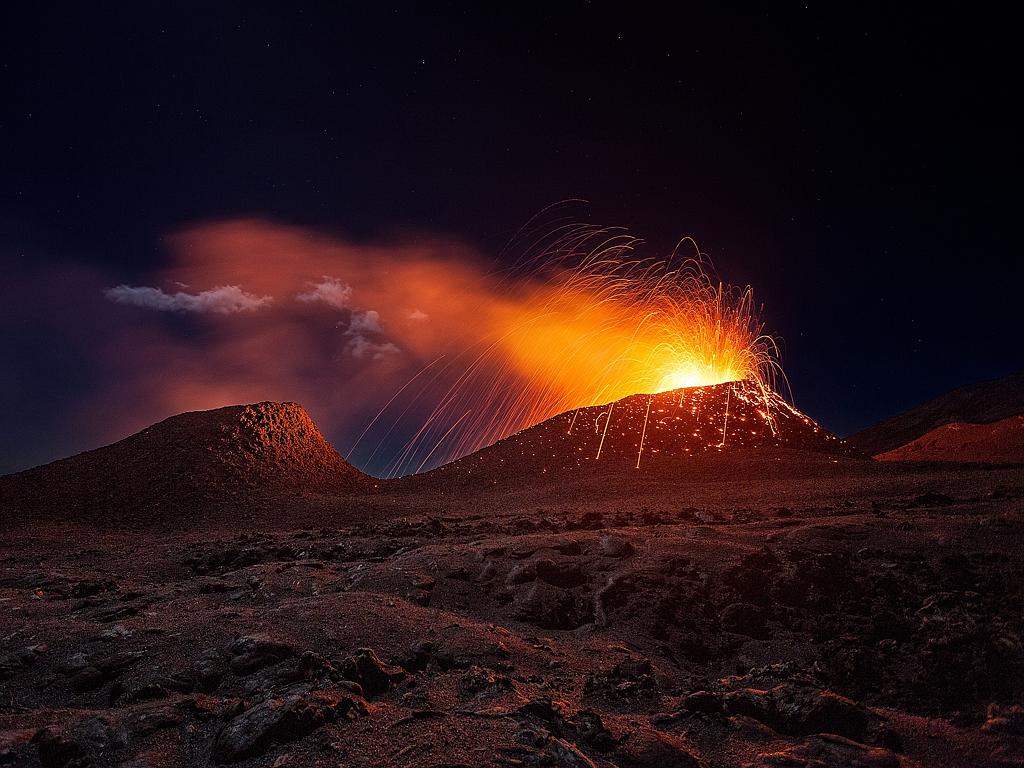 ‘La Fournaise volcano’ by Gaby Barathieu... Location: Saint-Denis, Reunion. Picture: 2016 National Geographic Travel Photographer of the Year Contest