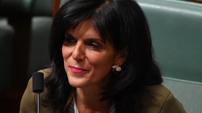 Liberal Member for Chisholm Julia Banks during Question Time in the House of Representatives at Parliament House in Canberra, Tuesday, May 8, 2018. (AAP Image/Mick Tsikas) NO ARCHIVING