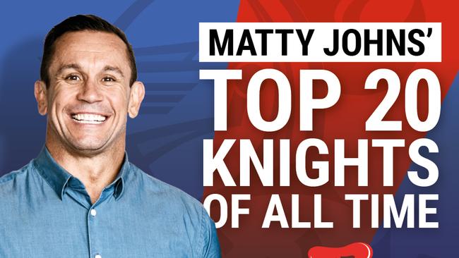 Former NRL legend Matty Johns is set to reveal his best Newcastle Knights players of all time.