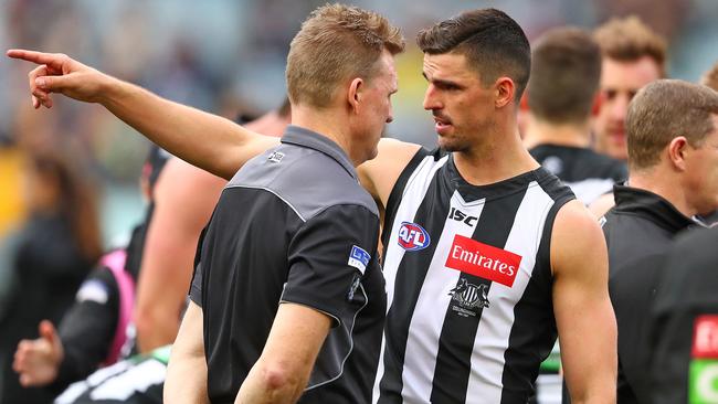 Pendlebury says coach Nathan Buckley has relaxed. Pic: Getty Images