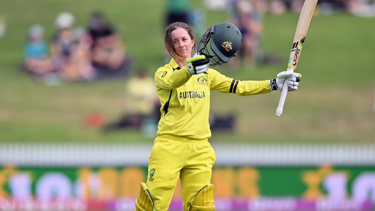 Rachael Haynes went big against England. Picture: Kai Schwoerer/Getty Images