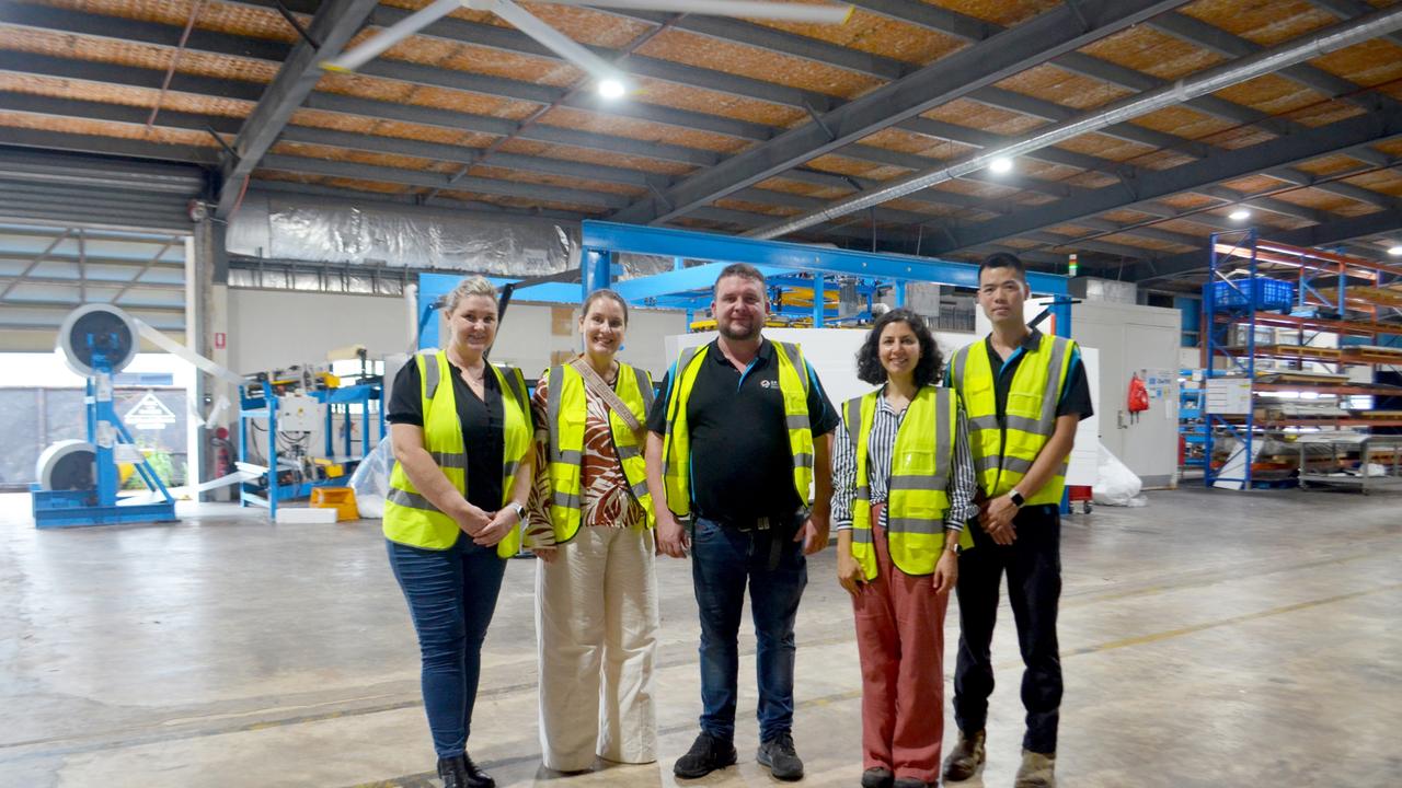 Arctic Insulated Panels tour participants from left Charmaine Phillips, Shelley Brook, Gary Burns, Pegah Maasoumi and Justin Cen.