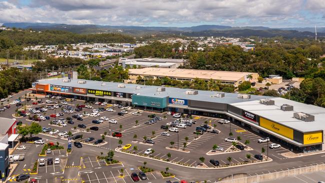 Aerial of the Burleigh Home and Life centre, the former Burleigh Bunnings site sells