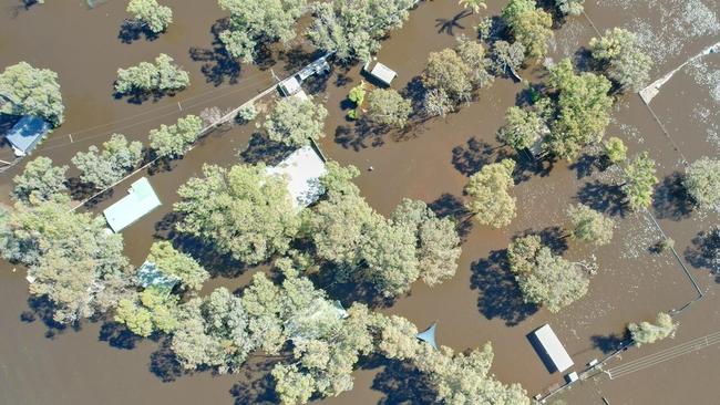 The BIG4 Blanchetown Holiday Park underwater. Picture: Facebook