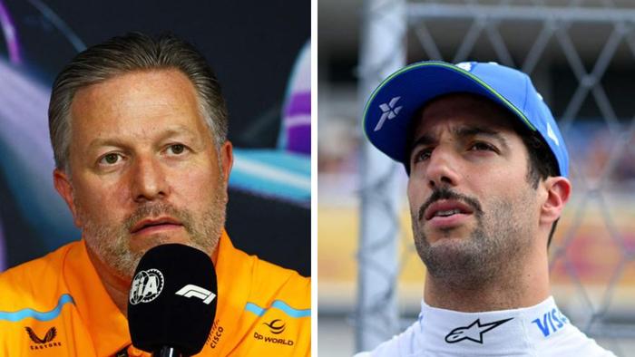 Zak Brown and Daniel Ricciardo. Photo: Getty Images