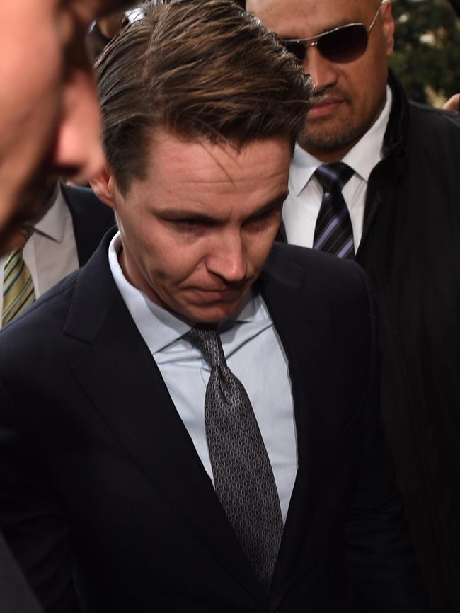 Curtis arrives at court ahead of his sentencing earlier this month. Picture: AAP