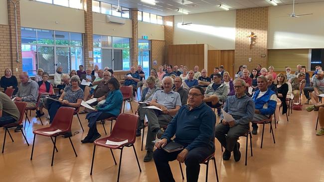 About 70 residents attended a community meeting in January, many opposing the Hove rail crossing development.