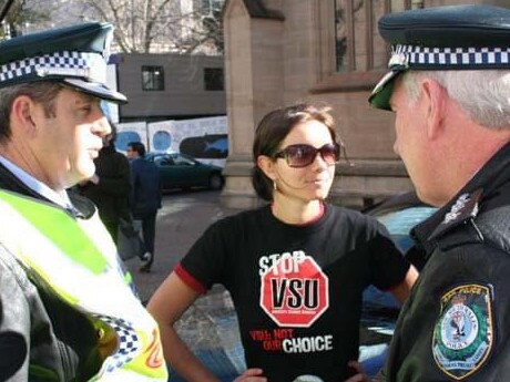 Jackson during her student activism days at USYD.