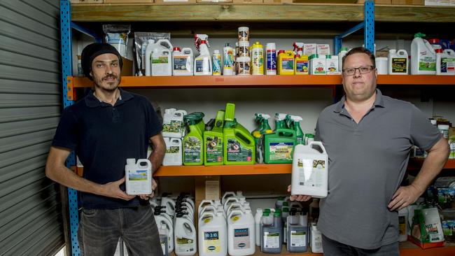 Ashmore business Plant Doctor, run by Josh and Adam FitzHenry, is tapping into the thriving organic fertiliser and natural supplement markets. Picture: Jerad Williams