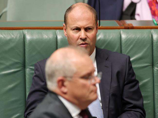 CANBERRA, AUSTRALIA-NCA NewsWire Photos FEBRUARY 24 2020:  The Treasurer Josh Frydenberg, during Question Time in the House of Representatives in Parliament House Canberra. Picture: NCA NewsWire / Gary Ramage
