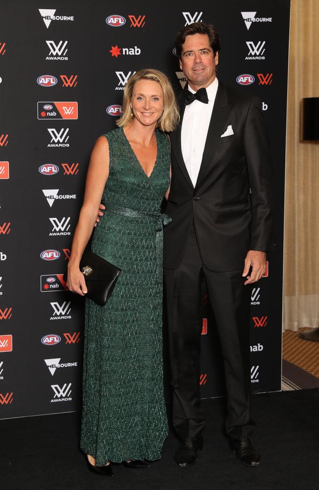 AFL CEO. Gillon McLachlan and with wife Laura. Picture: Alex Coppel.