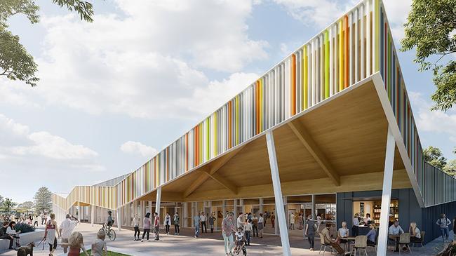 A design for the Warriewood Valley Community Centre by architects Allen Jack +Cottier that was entered in Northern Beaches Council's design competition. Picture: Allen Jack +Cottier