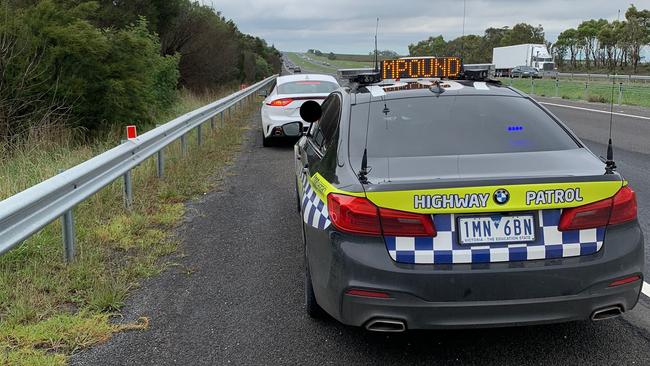 A 39-year-old man in a Kia Stinger was clocked travelling at 228km/h in a 110 zone on the Calder Freeway in Sunbury on February 16.