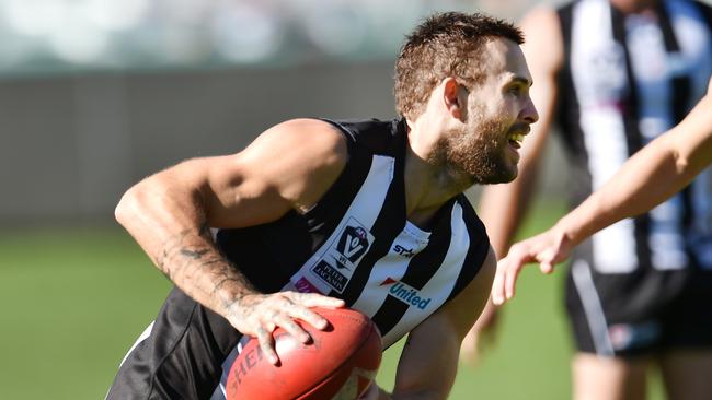 Brent Macaffer set to make his return for Collingwood. Picture: Nigel Hallett