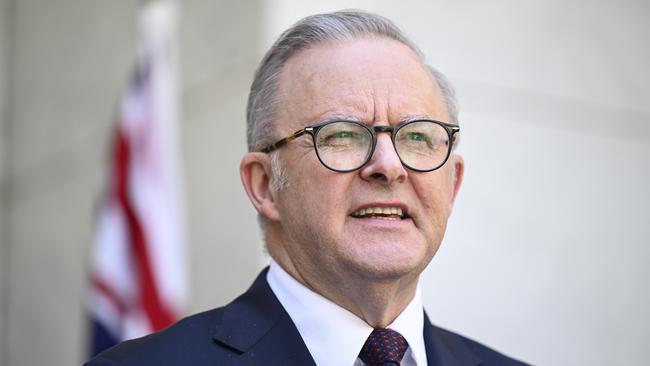 Prime Minister Anthony Albanese has unveiled a $1.7bn funding boost for state-run hospitals amid ‘pressures’ hampering the country’s health system. Picture: NewsWire / Martin Ollman