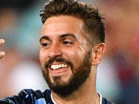 Michael Zullo (right) of Sydney celebrates with teammate Bobo after scoring a goal during the round 10 A-League match between Western Sydney Wanderers FC and Sydney FC at ANZ Stadium in Sydney, Saturday, December 9, 2017. (AAP Image/Mick Tsikas) NO ARCHIVING, EDITORIAL USE ONLY