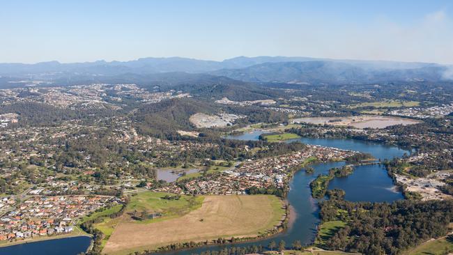 An aerial view of Coomera. 