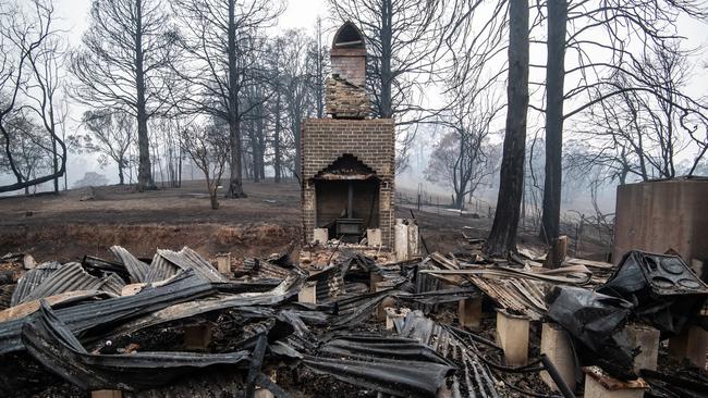 Gary Henderson and Sara Tilling’s property in Cobargo. Picture: AAP