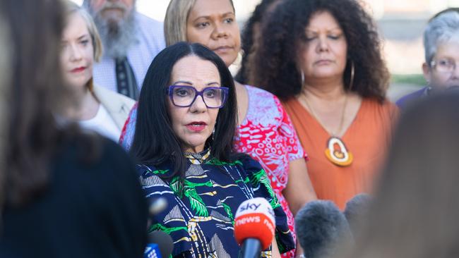 Indigenous Australians Minister Linda Burney says she has been subjected to repeated racial abuse during the voice campaign. Picture: Annabel Bowles