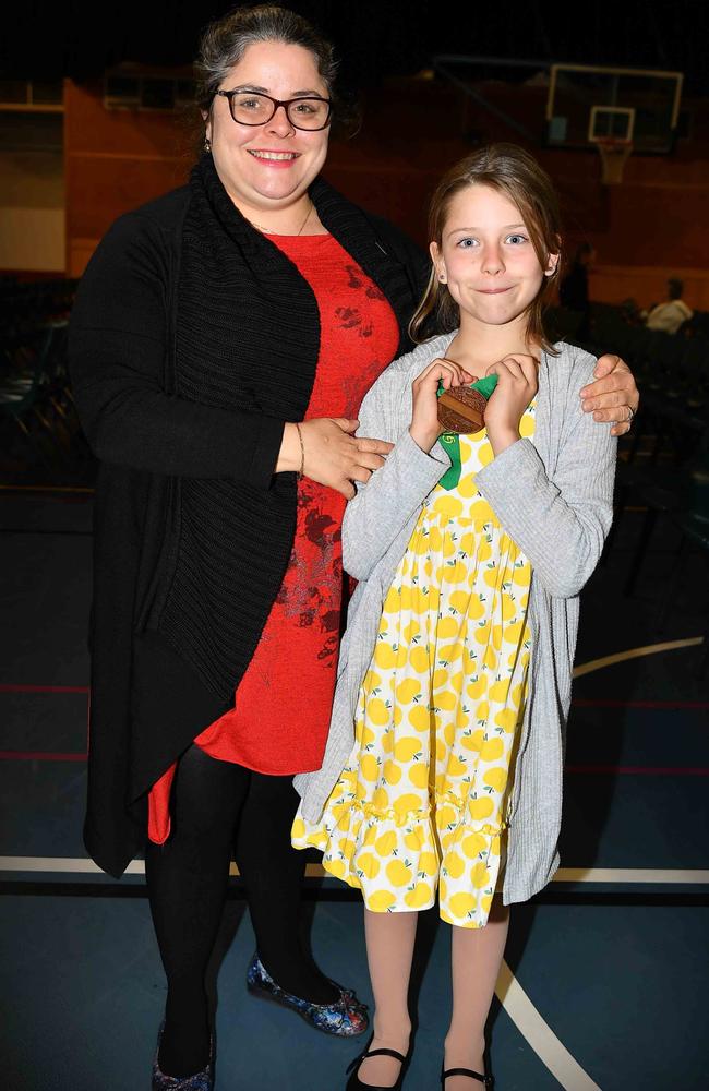 Rachael and Kaelie Driver at the Gympie and District Eisteddfod. Picture: Patrick Woods.