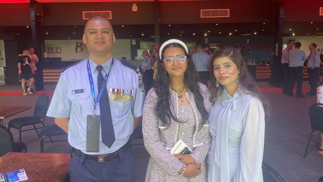 Officer Ashish and his family.