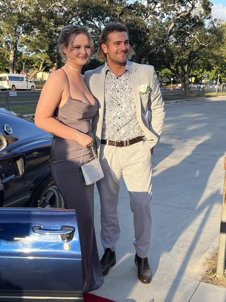 The students arrive at the Maryborough State High School formal.