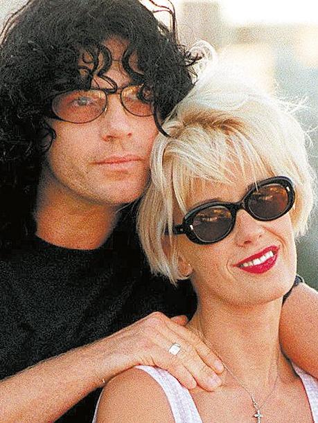 Michael Hutchence and partner Paula Yates in Sydney. File picture