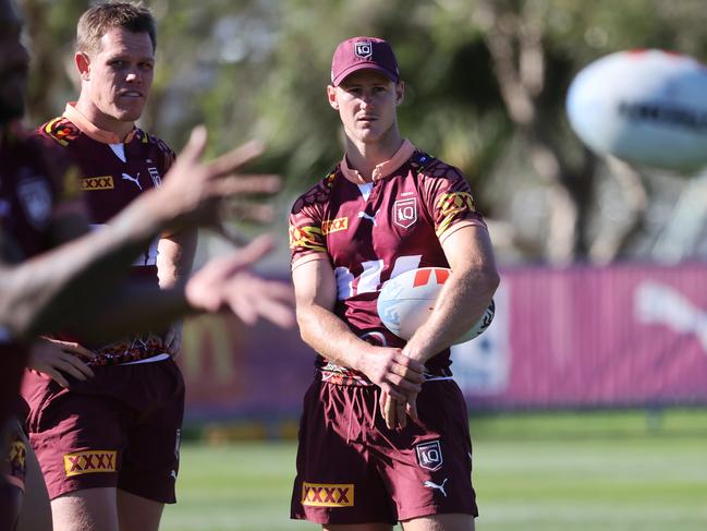 Maroons captain Daly Cherry-Evans will become the oldest State of Origin player in history if he continues next year. Picture: Nigel Hallett