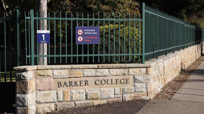 Barker College in Hornsby. Picture: David Swift