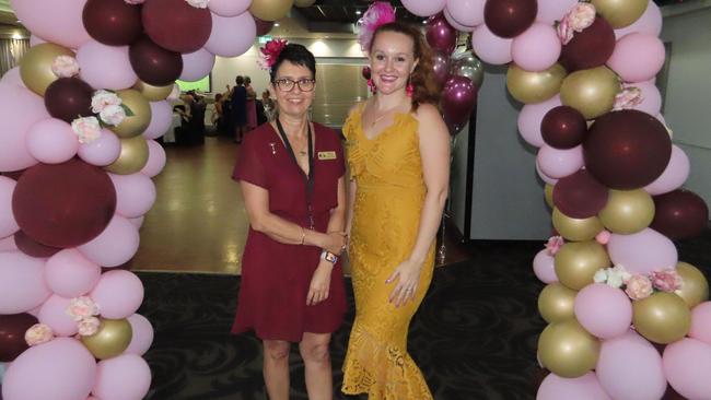 Kellie Robinson and Amy Ross are part of the Hervey Bay RSL team who organised the Melbourne Cup luncheon.