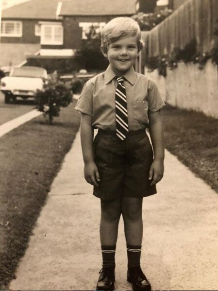 Scott Morrison on his first day of school at Clovelly Public School in 1973.