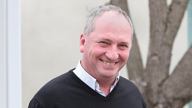 Barnaby Joyce leaving at Parliament House in Canberra. Picture Kym Smith