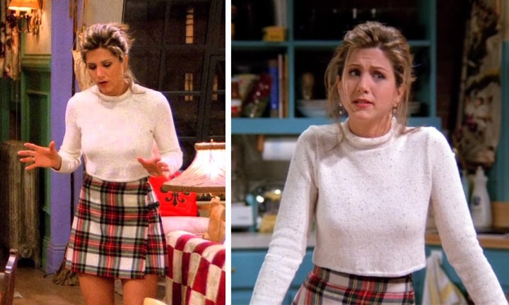 Rachel green tartan skirt hotsell