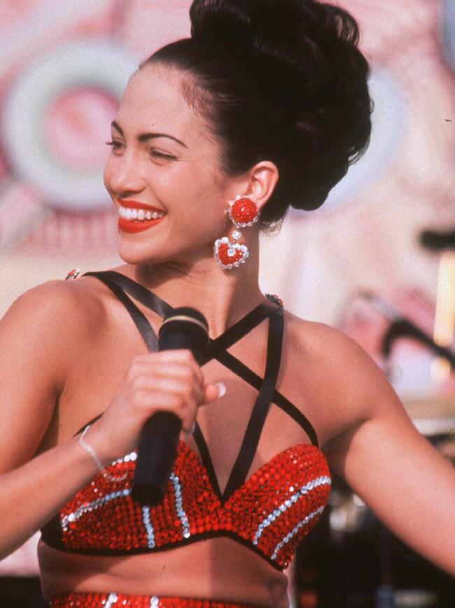 He was asking about the next big anniversary of her classic film Selena. Picture: AP