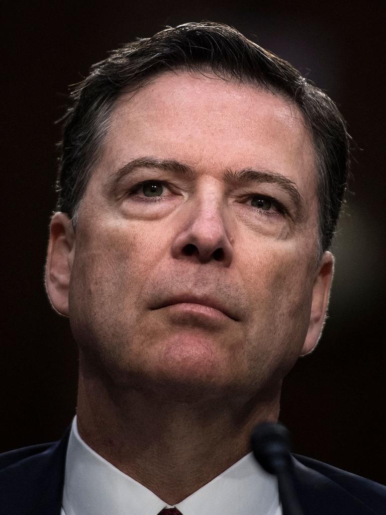 Former FBI Director James Comey. Picture: Brendan Smialowski/AFP