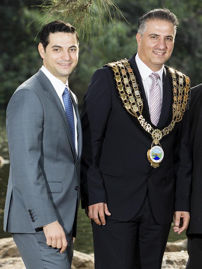 Mayors Ned Mannoun, Liverpool, Frank Carbone, Fairfield,