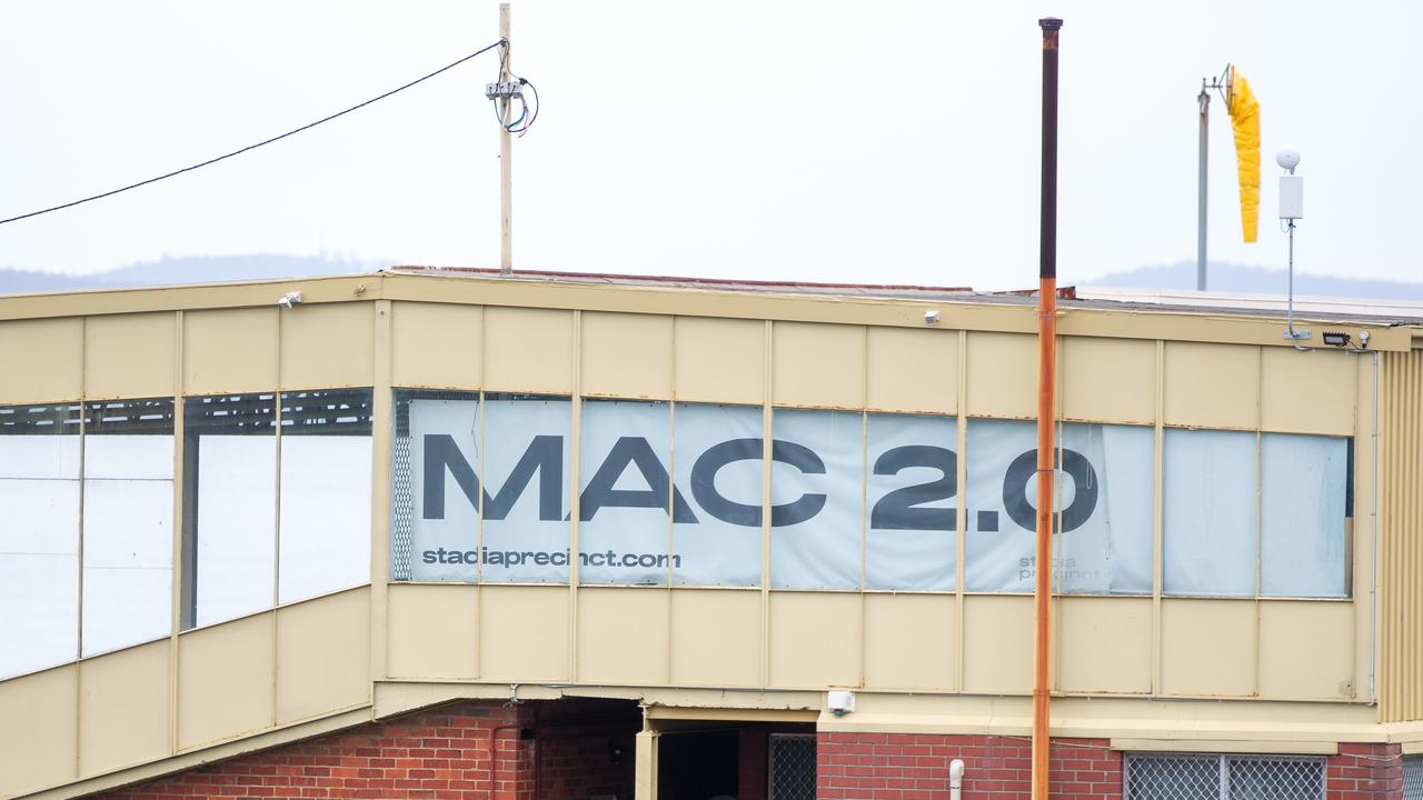 Mac 2.0 signage the Regatta pavilion in Hobart. Picture: Linda Higginson