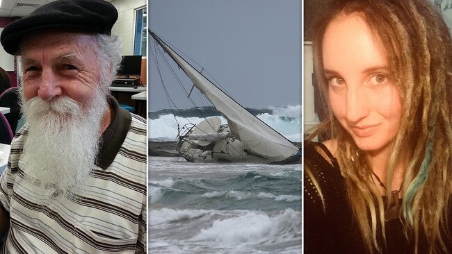 Terry Annesley, the wrecked yacht and survivor