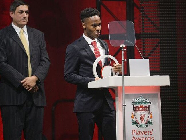 Raheem Sterling’s reaction after being booed at Liverpool’s awards night.