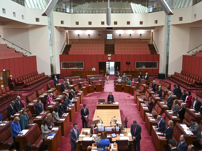 CANBERRA, Australia - NewsWire Photos - September 16, 2024:  The senate sitting at Parliament House in Canberra. Picture: NewsWire / Martin Ollman