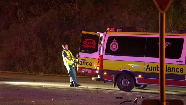 Emergency crews rushed to the crash near Nambour Christian College in Woombye.