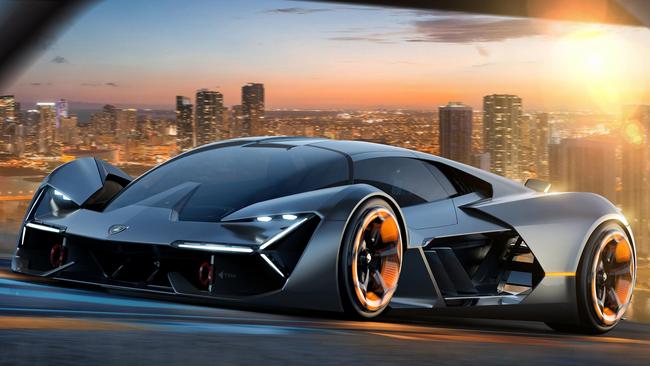 The Terzo Millennio is Lamborghini’s far-out future vision for how a supercar might look in the generation after next. Photo supplied.