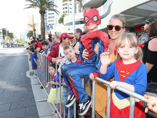 Pictured during the Superhero parade at Broadbeach as part of Supanova . Pic Mike Batterham
