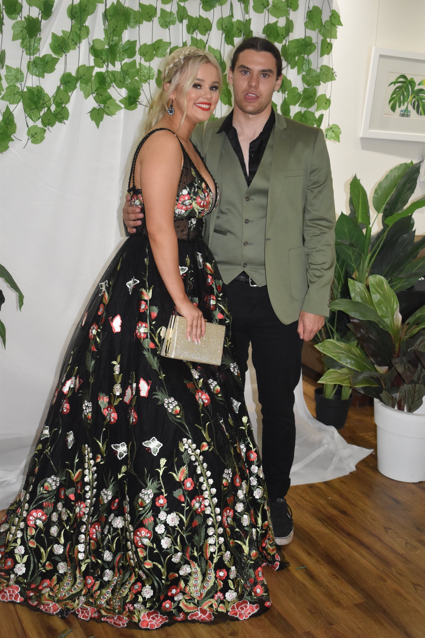 <p>Jasmine Gerchow and Kai Stack at the St James Lutheran College formal.</p>