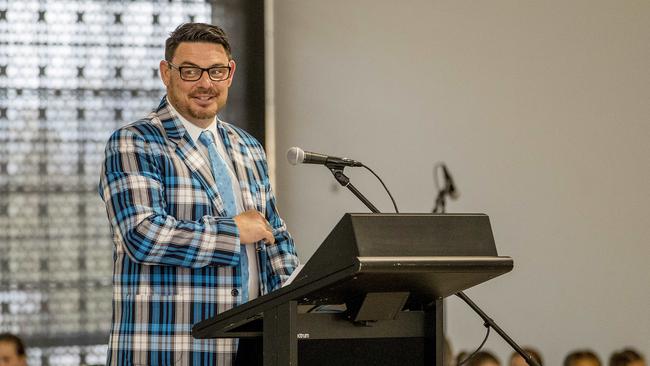 Foundation Principal Paul Begg spoke at the ceremony. Picture: Jerad Williams