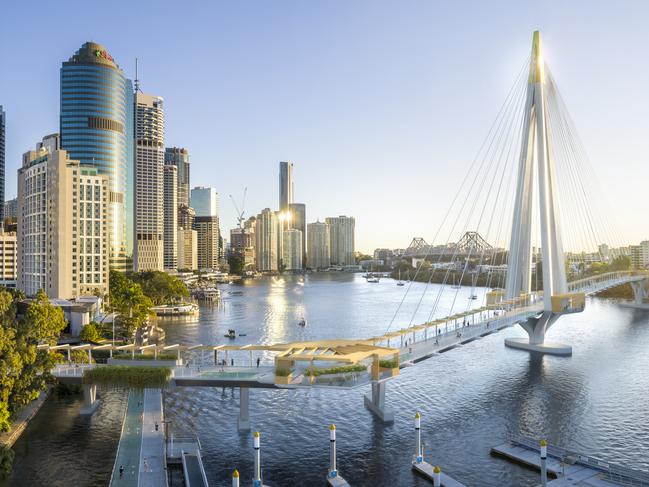 Brisbane City Council has released stunning new images of Brisbane's soon-to-come Green Bridges, with council fast tracking the process to catalyse the city’s coronavirus recovery.