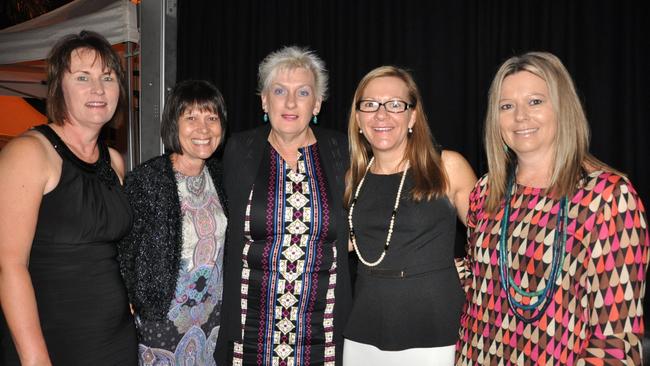 Jenny Walters, Lorraine Davis, Jenny Shillington, Michelle Powell and Trish Weir at the Cocktail Party at the Food and Wine Festival Photo Trish Bowman / Capricorn Coast Mirror