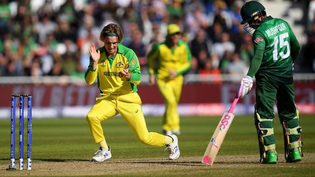 Adam Zampa has been used sparingly as Australia has rotated its bowlers throughout.